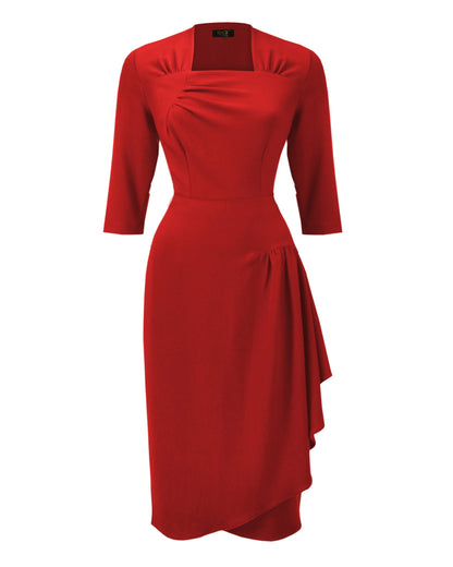 1940s O'Hara Cocktail Dress - Red