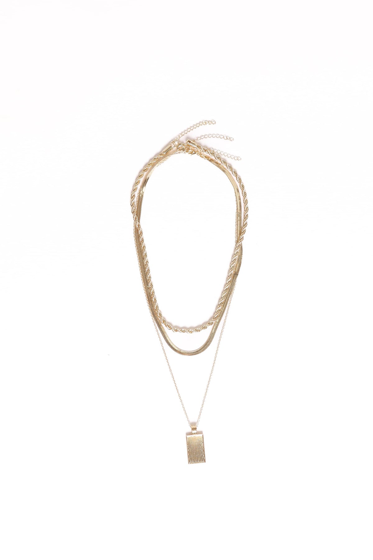 Amber Necklace - Gold
