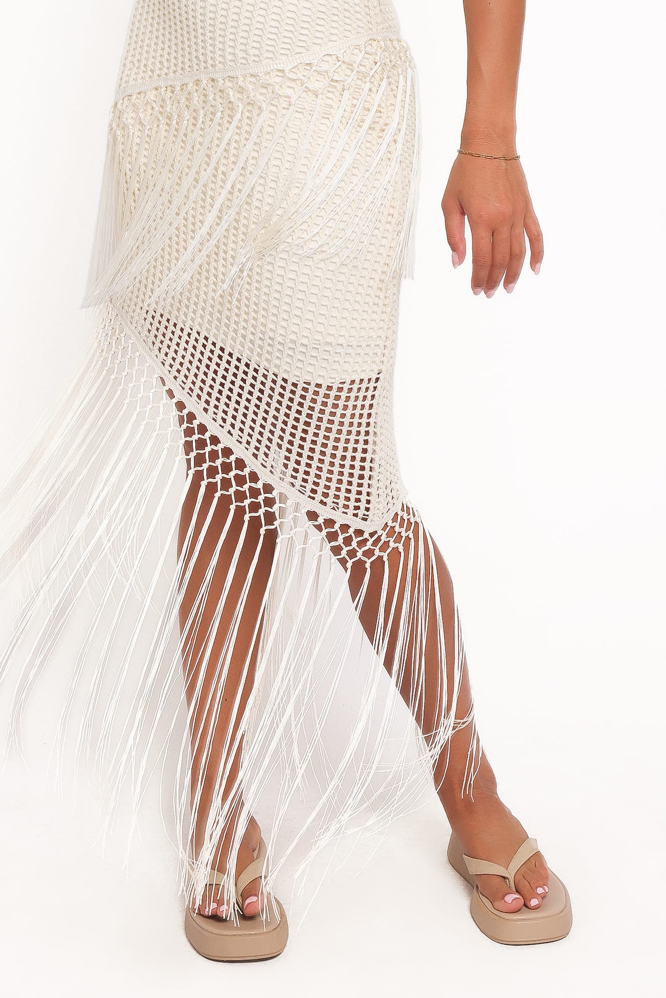 Adella Midi Dress - Natural