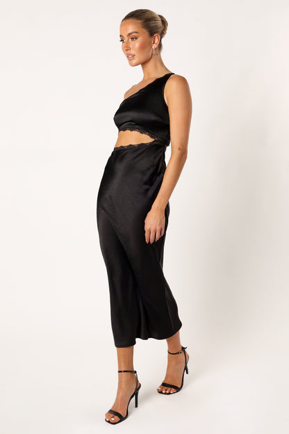 Alta Long Midi Dress - Black