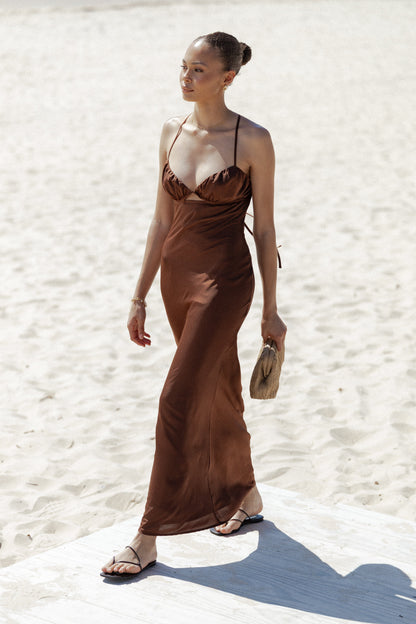 Amalia Maxi Dress - Chocolate