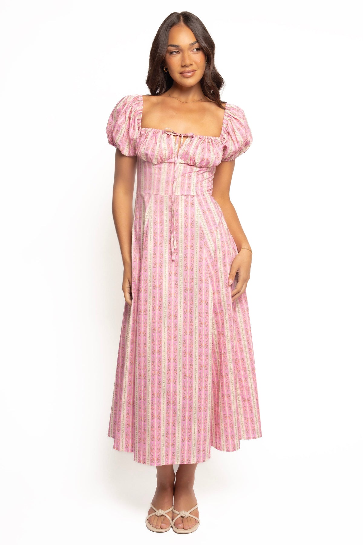 Amethyst Midi Dress - Pink