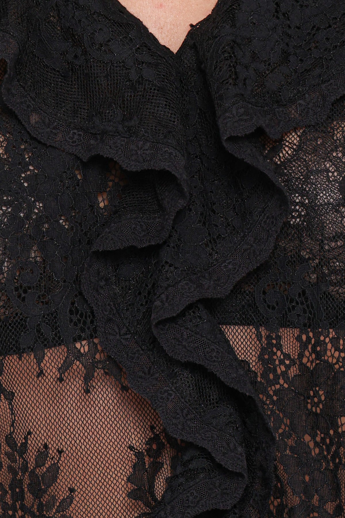 Adhanna Lace Top - Black
