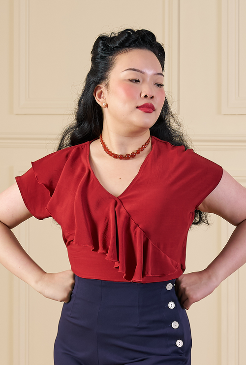 1930s Belle Blouse - Port