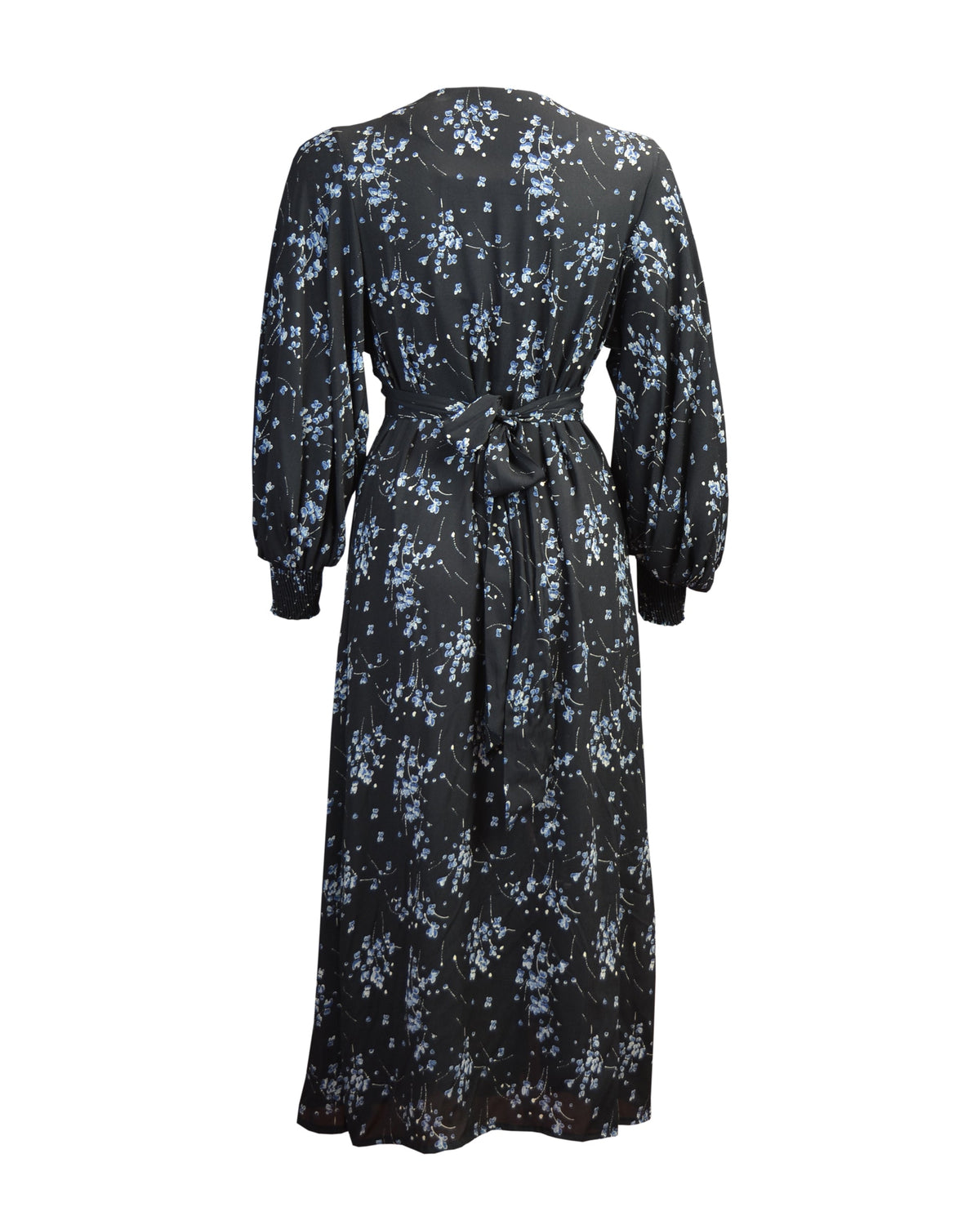 1970s Roxy Boho Midi Dress - Blue Petal