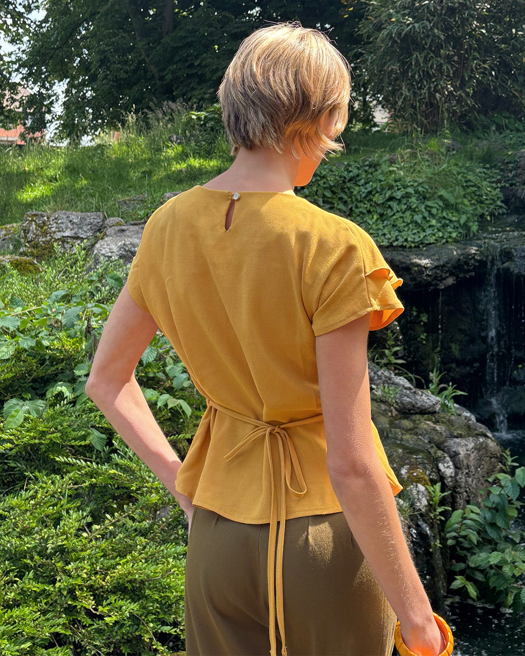 1930s Belle Blouse - Mustard