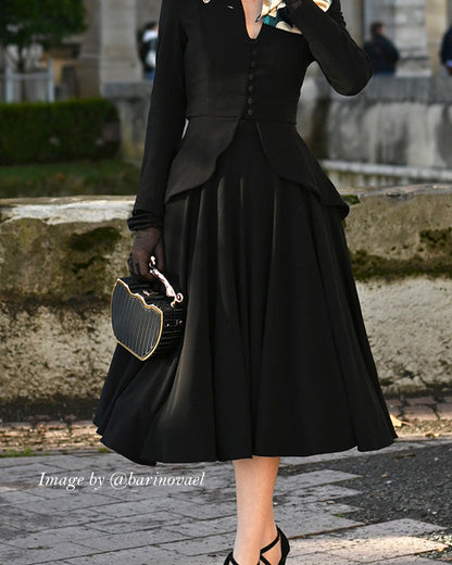 1950s Premium Circle Skirt - Black