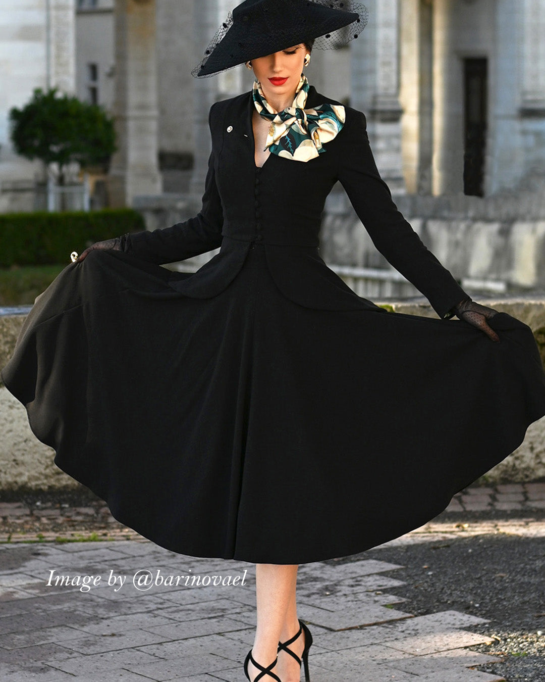 1950s Premium Circle Skirt - Black