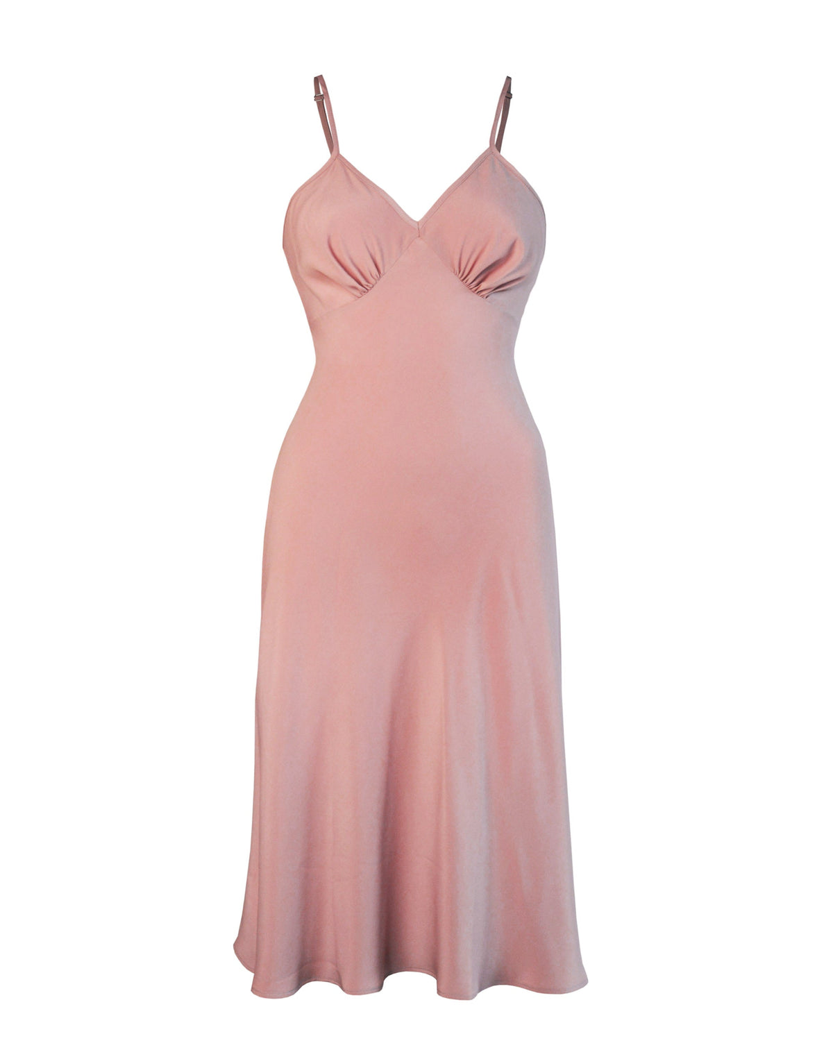 1930s Luxe Bias Petticoat Slip - Blossom Pink