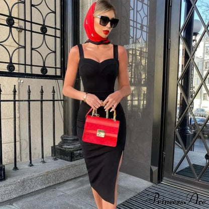 Spaghetti Strap Bodycon Bandage Dress