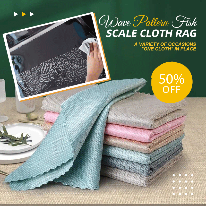 üì¢üì¢Buy 2 Get 1 Free !! ‚è∞Fish scale rag towel