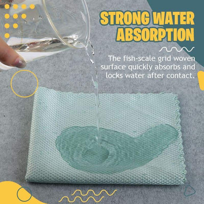 üì¢üì¢Buy 2 Get 1 Free !! ‚è∞Fish scale rag towel