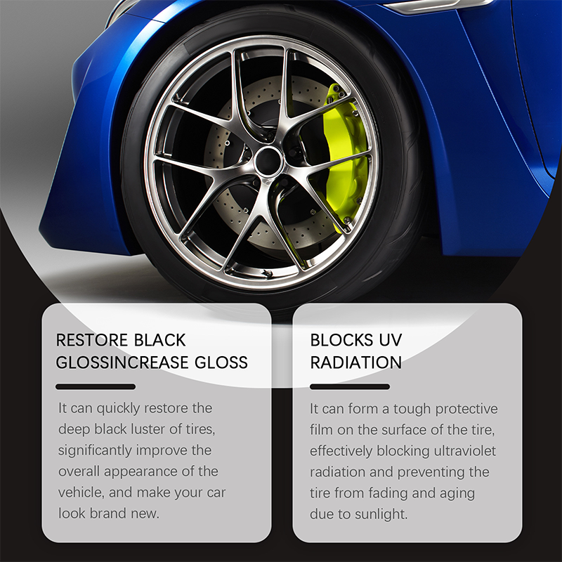 ‚ú® Tire wax ‚Äì restores black gloss, blocks UV, repels dirt. Easy & quick! üöó