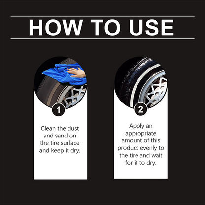 ‚ú® Tire wax ‚Äì restores black gloss, blocks UV, repels dirt. Easy & quick! üöó