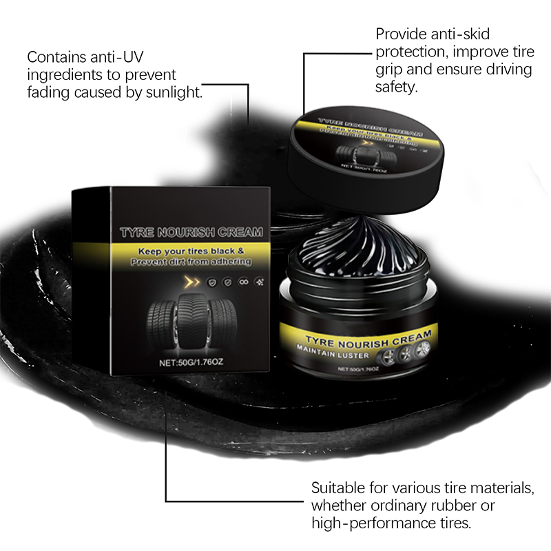 ‚ú® Tire wax ‚Äì restores black gloss, blocks UV, repels dirt. Easy & quick! üöó