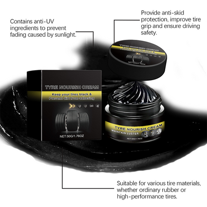 ‚ú® Tire wax ‚Äì restores black gloss, blocks UV, repels dirt. Easy & quick! üöó