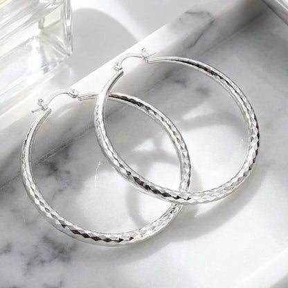 üéâBUY 1 GET 1 FREEüéÅDiamond-Cut Hoop Earrings for Women ‚Äì Elegant, Sparkling üíé