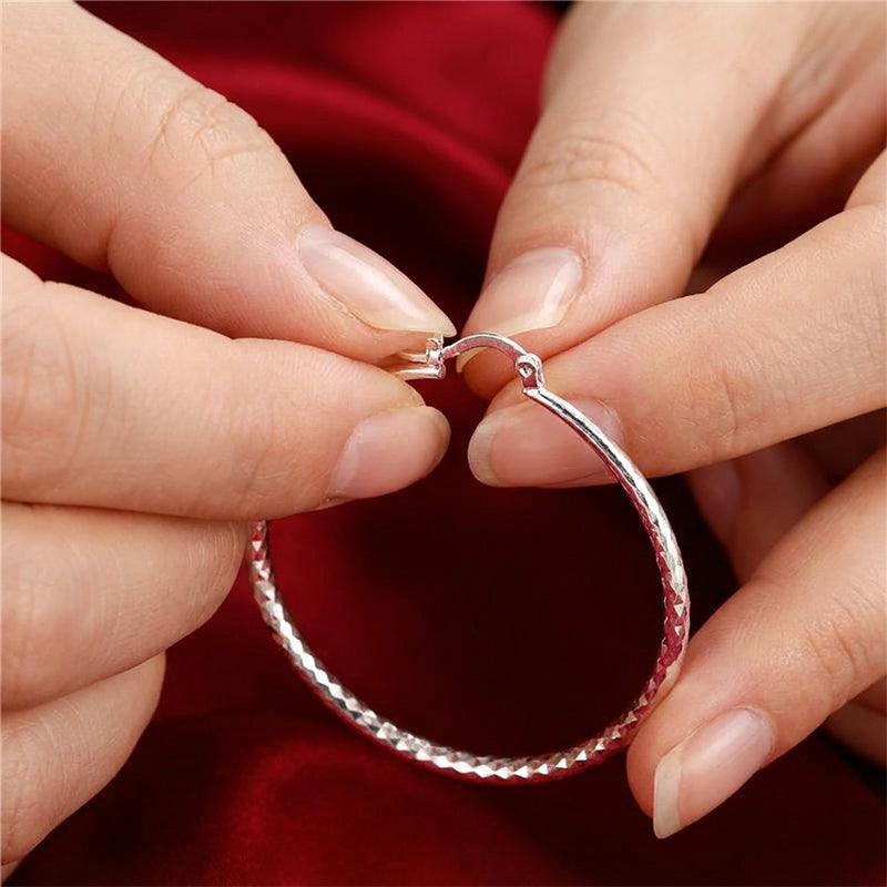 üéâBUY 1 GET 1 FREEüéÅDiamond-Cut Hoop Earrings for Women ‚Äì Elegant, Sparkling üíé