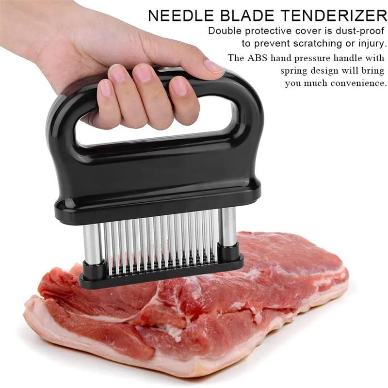 üéâ Meat Tenderizer with 48 Stainless Steel Blades ‚Äì Tenderize in Seconds, Dishwasher-Safe