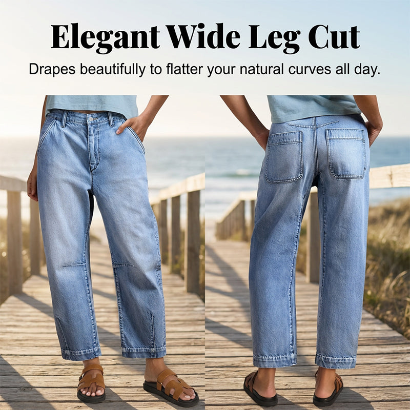 üéÅ2026 New Arrivals 48% OFFüí•Women's High Waisted Cropped Barrel Jeans