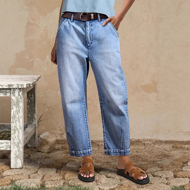 üéÅ2026 New Arrivals 48% OFFüí•Women's High Waisted Cropped Barrel Jeans