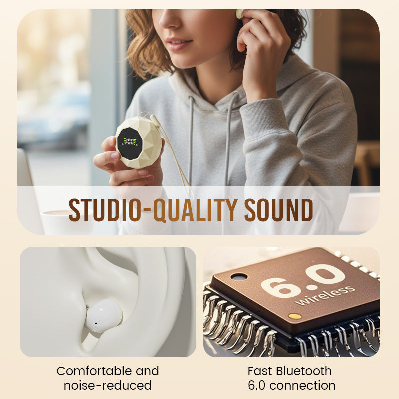 üì¢üì¢ ‚è∞Mini Wireless Earbuds with Digital Display Case ‚Äì Lightweight, Comfortable & Dead Easy to Use