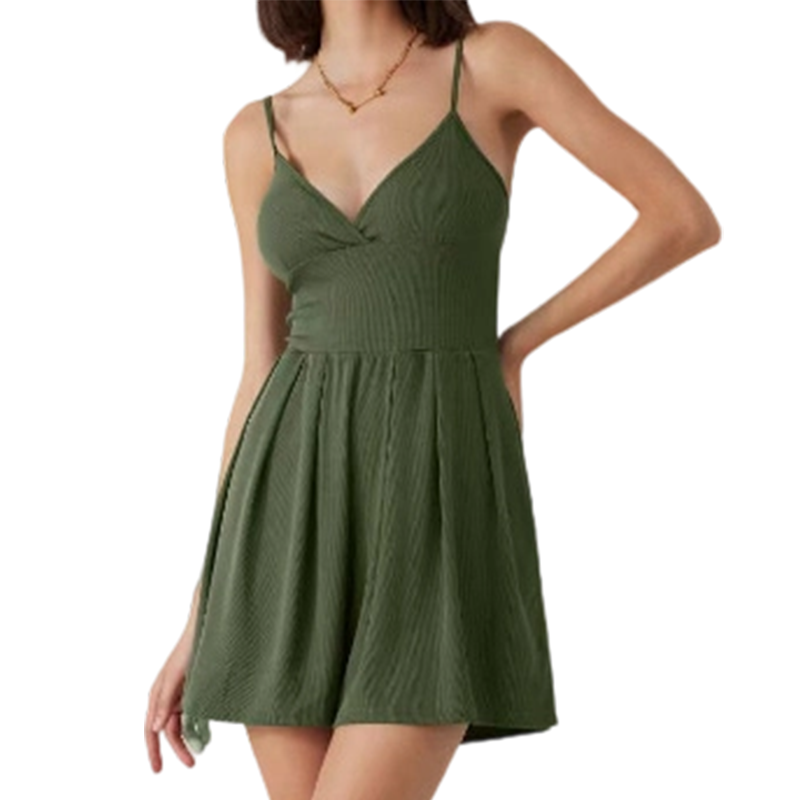 üíï Women‚Äòs Ribbed Knit Romper ‚Äì Breathable & skin-friendly