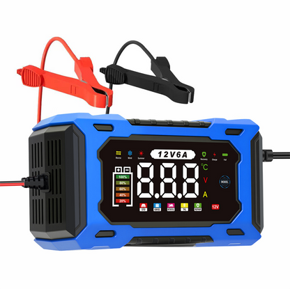 üîã 12V 6A Smart Car Battery Charger ‚Äì Pulse Repair Technology, Auto Maintain & Desulfation üöó‚ö°