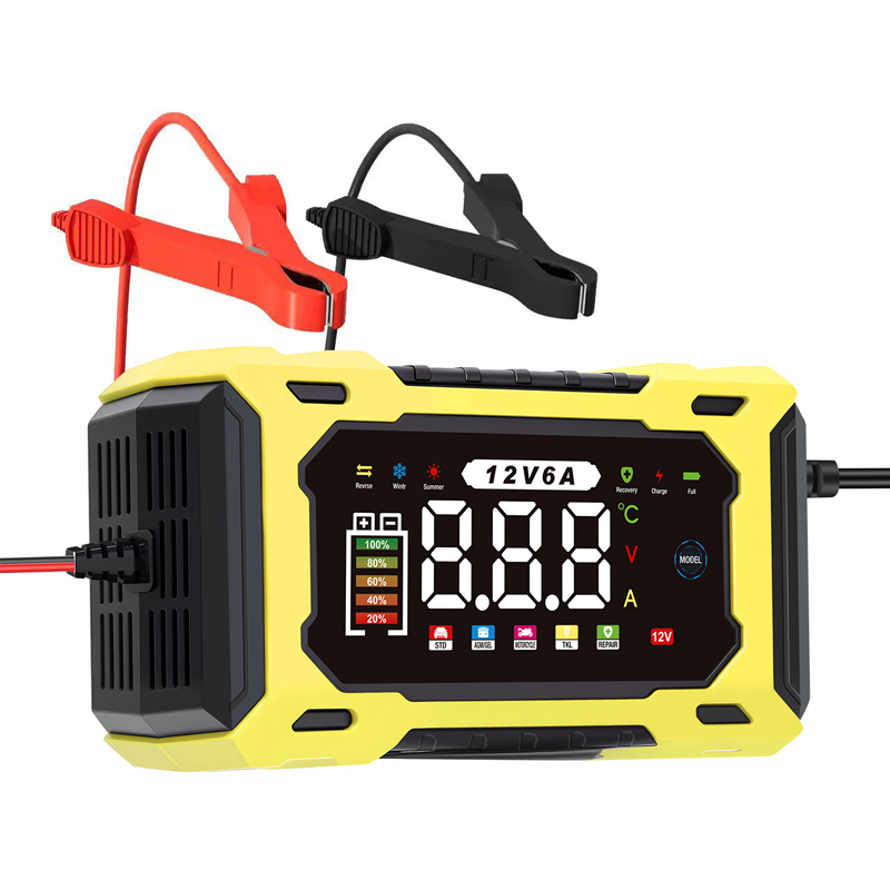 üîã 12V 6A Smart Car Battery Charger ‚Äì Pulse Repair Technology, Auto Maintain & Desulfation üöó‚ö°