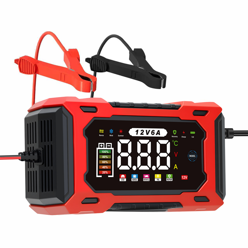 üîã 12V 6A Smart Car Battery Charger ‚Äì Pulse Repair Technology, Auto Maintain & Desulfation üöó‚ö°
