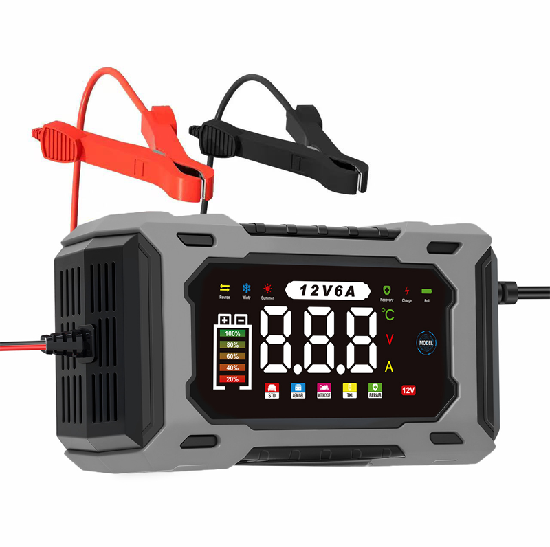 üîã 12V 6A Smart Car Battery Charger ‚Äì Pulse Repair Technology, Auto Maintain & Desulfation üöó‚ö°