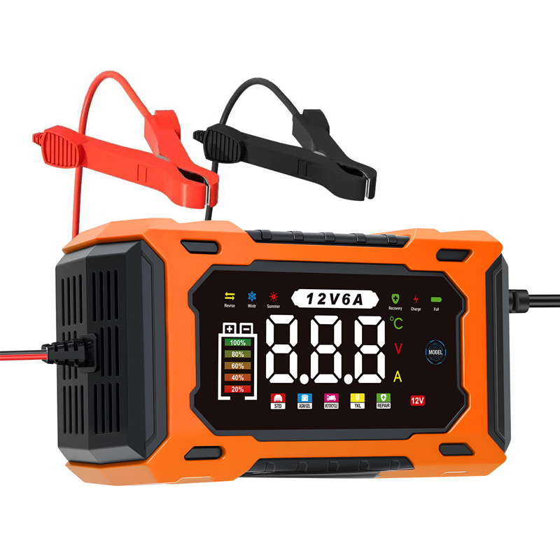 üîã 12V 6A Smart Car Battery Charger ‚Äì Pulse Repair Technology, Auto Maintain & Desulfation üöó‚ö°
