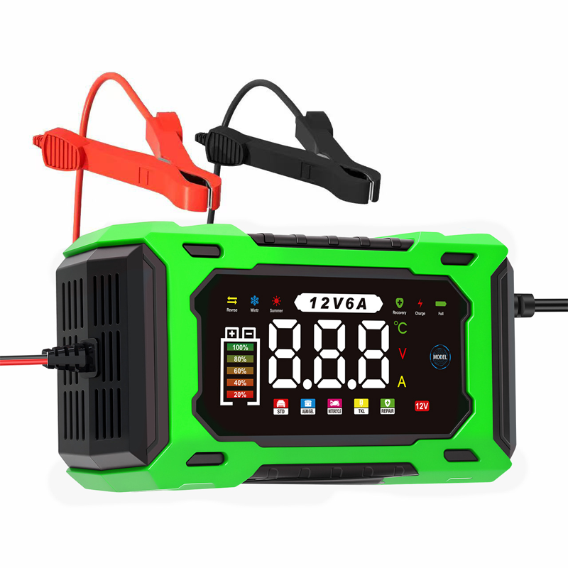 üîã 12V 6A Smart Car Battery Charger ‚Äì Pulse Repair Technology, Auto Maintain & Desulfation üöó‚ö°