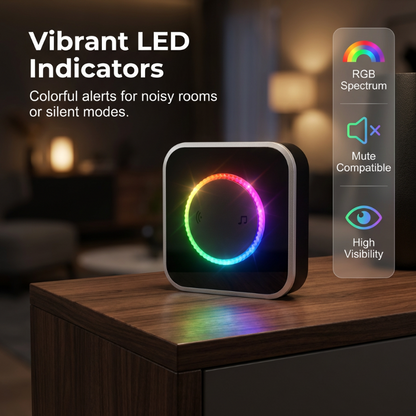 üì¢Wireless Doorbell with 7-Color LED Light