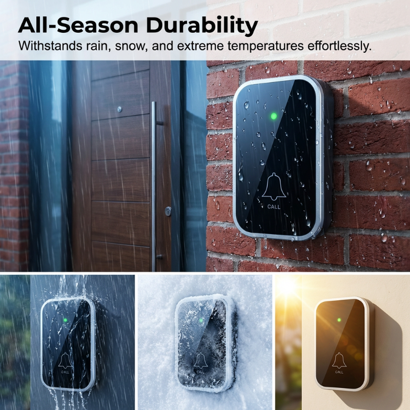 üì¢Wireless Doorbell with 7-Color LED Light