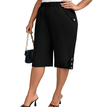 ‚ú® Women's Elastic Waist Capri Pants ‚Äì Comfort Fit, Casual, Easy Pull-On üåø