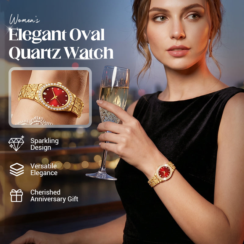 ‚ú® Women's Oval Quartz Watch ‚Äì Elegant, Minimalist, Delicate üí´