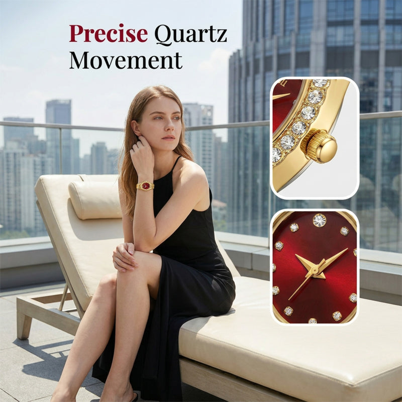 ‚ú® Women's Oval Quartz Watch ‚Äì Elegant, Minimalist, Delicate üí´