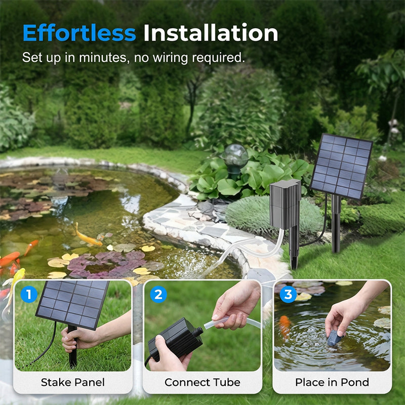 ‚ö° 49% OFF NOW! ‚ú®Solar Pond Aerator with Air Pump