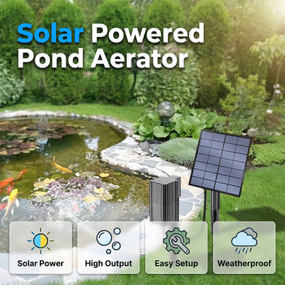 ‚ö° 49% OFF NOW! ‚ú®Solar Pond Aerator with Air Pump