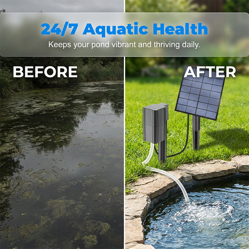 ‚ö° 49% OFF NOW! ‚ú®Solar Pond Aerator with Air Pump