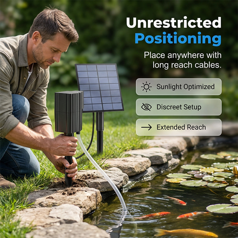 ‚ö° 49% OFF NOW! ‚ú®Solar Pond Aerator with Air Pump