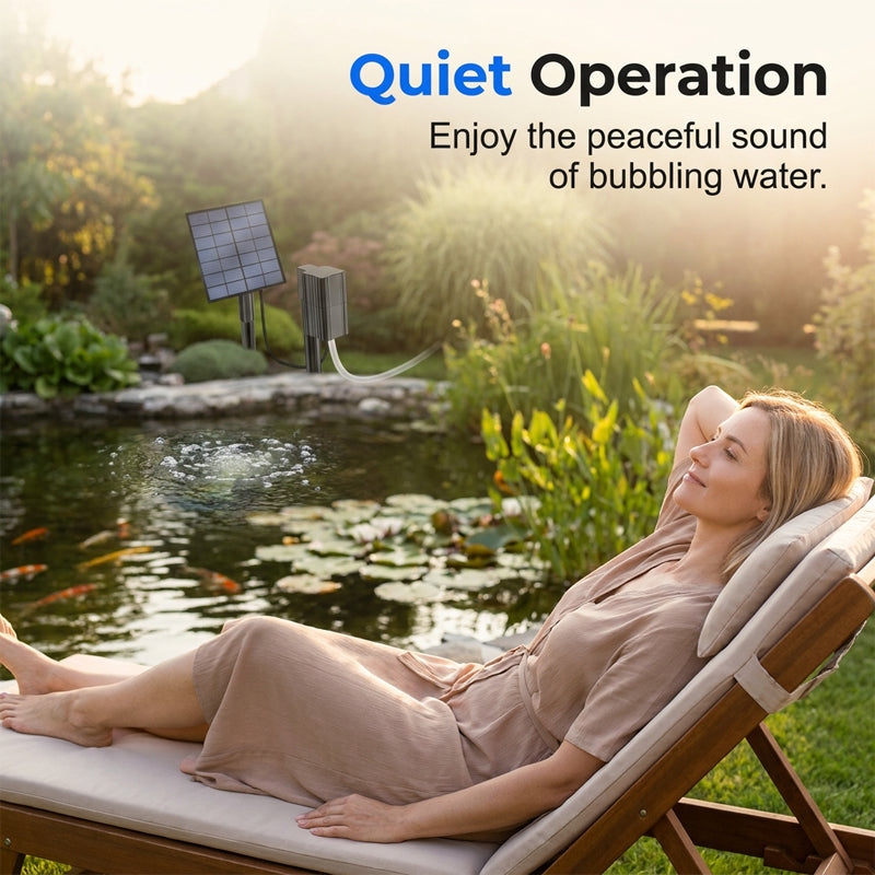 ‚ö° 49% OFF NOW! ‚ú®Solar Pond Aerator with Air Pump