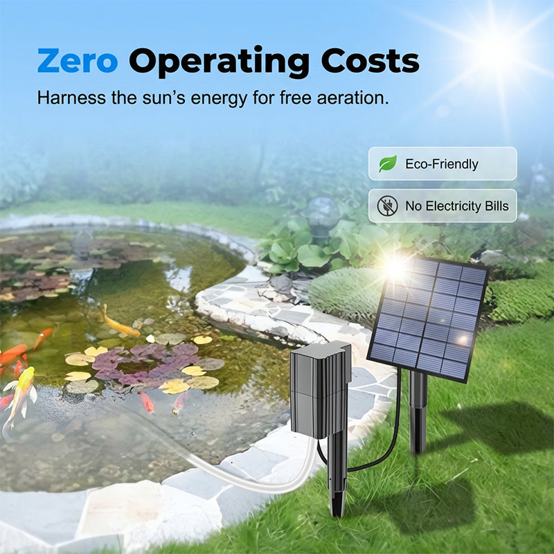 ‚ö° 49% OFF NOW! ‚ú®Solar Pond Aerator with Air Pump