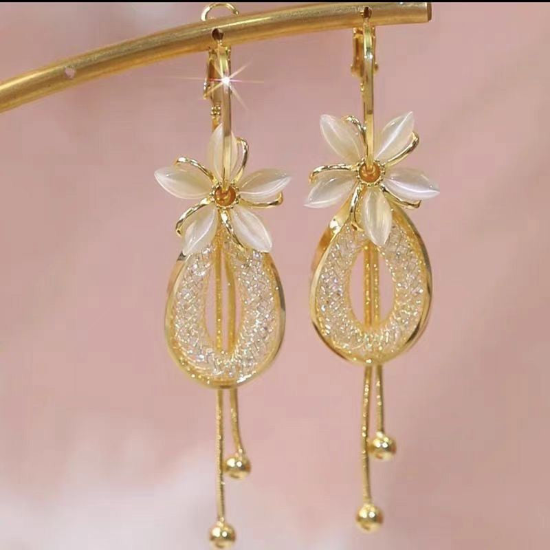 ‚ù§Ô∏èElegant Flower Tassel Dangle Earrings
