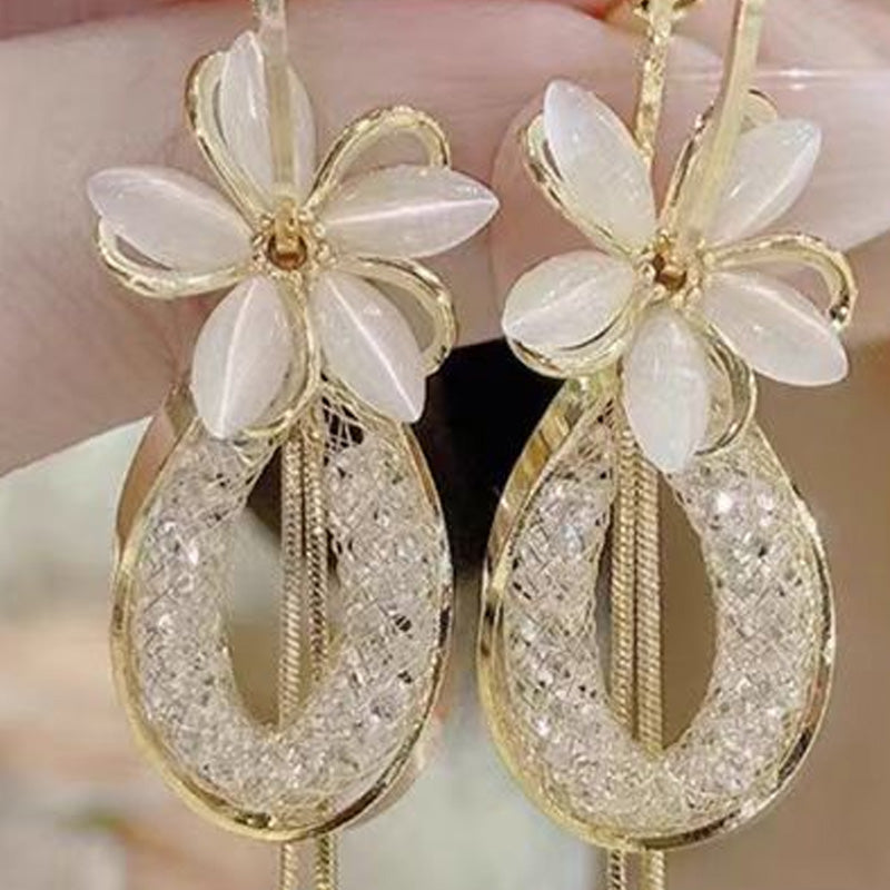 ‚ù§Ô∏èElegant Flower Tassel Dangle Earrings