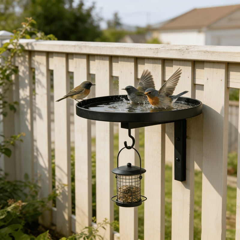 Wall-Mounted Metal Bird Bath ‚Äì Antique Bronze Finish üê¶üõÅüß±üè°