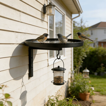 Wall-Mounted Metal Bird Bath ‚Äì Antique Bronze Finish üê¶üõÅüß±üè°