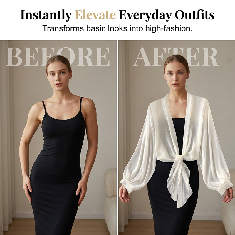 üì¢üì¢40% OFF !! ‚è∞Women's Lightweight Chiffon Tie-Front Cardigan