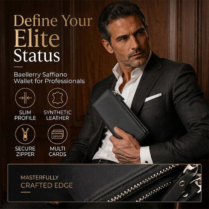 üëù LIMITED-TIME 40% OFF! üí• Slim Long Wallet for Men ‚Äì Thin Profile, RFID Optional, Premium Leather ‚ú®